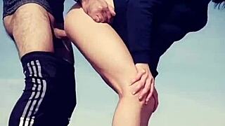 Blowjob And Doggy Style Cumshot On Road