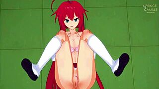 rias gremory learning to fuck like porn star hs dxd