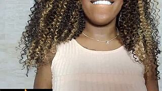 Join me for a guided virtual handjob with cute ebony teen