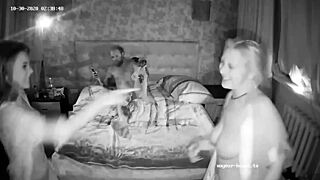 A voluptuous woman and her girlfriend are planning a very intense threesome with a man