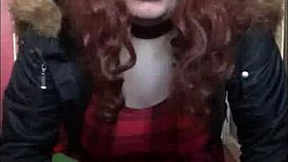 Did you see that bisexual crossdresser insert object in anal?