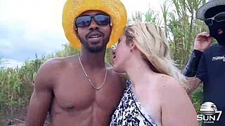 Blonde Whore Goes Wild for Big Cocks in Group Action!