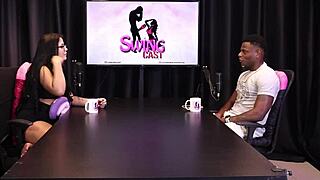 will mastro in sheer red lingerie?