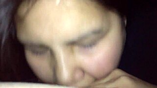 my girlfriend giving me a blowjob