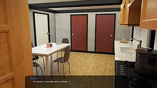 peeping my stepmom through bathroom keyhole in milfy city