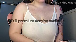 tight white singlet hugging massive boobs for preview