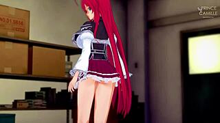 rias gremory learning to fuck like porn star hs dxd