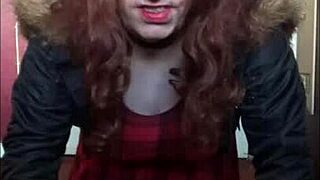 Did you see that bisexual crossdresser insert object in anal?