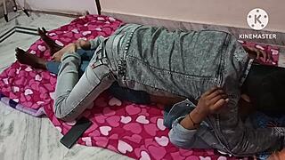 Hey, this is my sexy wife getting dirty in the bedroom with her young friend