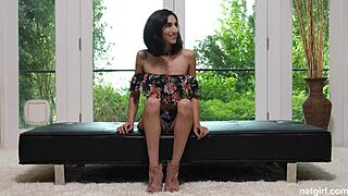 petite girl takes creampie from huge cock