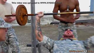 Russian soldiers in gay videos with muscle army boys and staff sergeant