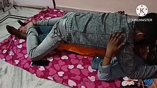 Hey, this is my sexy wife getting dirty in the bedroom with her young friend