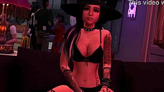 Jozie dark halloween tease in sims 4