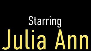 And taboo encounter between Julia Ann and her stepson and a unexpected climax on her large breasts