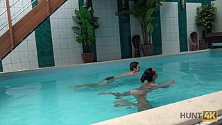Wow! Hunt4k Wild Sexual Adventures in Private Pool Caught on Hidden Cam!