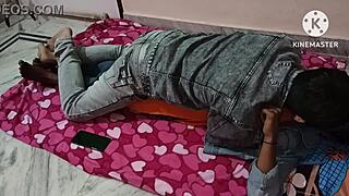 Hey, this is my sexy wife getting dirty in the bedroom with her young friend