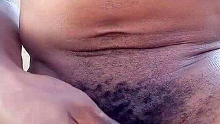 stroking my bbc and moaning outdoors