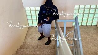 caught my tenant masturbating, so i said fuck me or i'll report you.