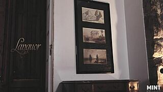 horny teen talia mint moans in stockings during hairy foot fetish masturbation