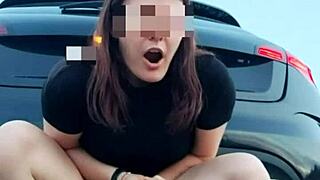 Lika Lax’s sordid public highway public self pleasure journey