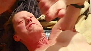 little redhead enjoys face fucking with teasing slaps