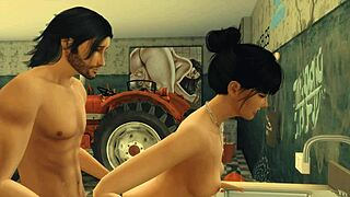 Secretary Bent Over for Anal in Sims!