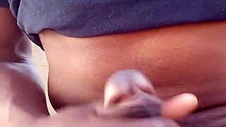 stroking my bbc and moaning outdoors