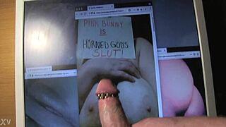 Cum tribute for Pinkbunny, what a load!