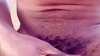 stroking my bbc and moaning outdoors