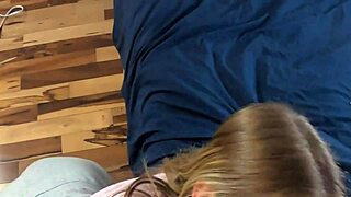 Gamer loses bet, gives blowjob to roommate's big cock