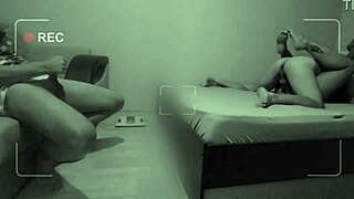 cuckold watches hot wife cheat with lover in bed