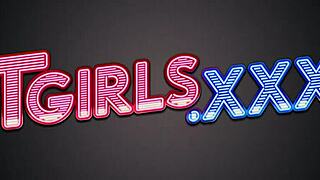 Tgirls xxx presents young 18+ shemale ava holt masturbating her small tits and crossdressing solo