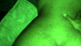 sliding deep into the brunette's wet pussy