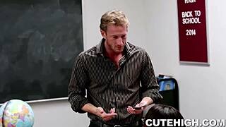 A steamy encounter with a naughty young woman lures an old and mature instructor away