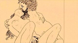 Vintage erotic drawings come to life in a sensual animated tale.