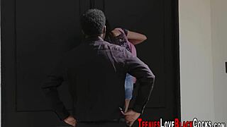 Teen Rides Black Dick Subtly