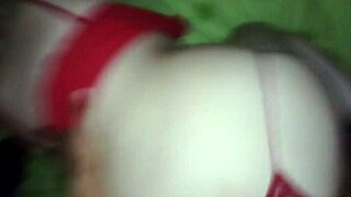 Horny redhead enjoys big black cock in doggystyle