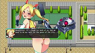 Stripping knight nymphoria engages in a public game with toys outdoors in part 3.