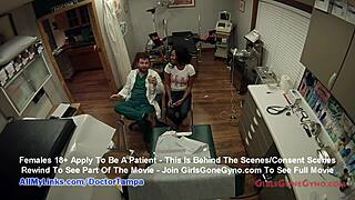 College admission requires a secret gynecological examination for Black beauty Tori Sanchez