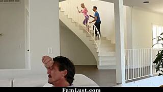 Cheating Housewife Bangs Stepson with Husband Away