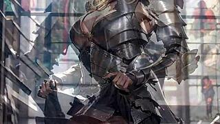 Anime knight flashes her pussy in church.