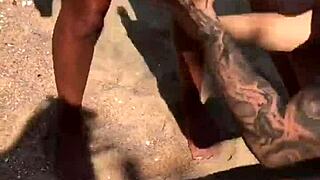 Wife Films Hot Lesbian Bent Over On Public Beach