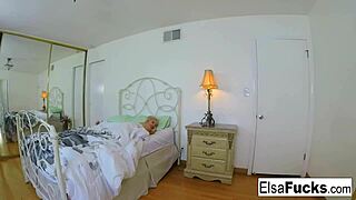 Elsa jean asks, 'wake me for creampie?'