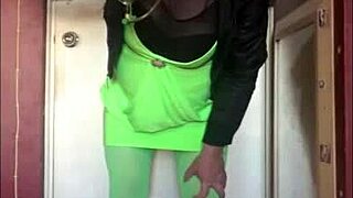 freshly squeezed juice from shy bisexual crossdressing solo in homemade setting