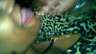 mature ebony feels sloppy blowjob on monster bbc