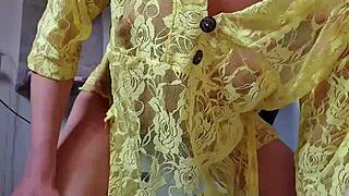 Latina Babe Teases Big Cock With Dirty Panties!