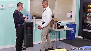 Gay Boy Man Intense Sex in Harassment Class Video