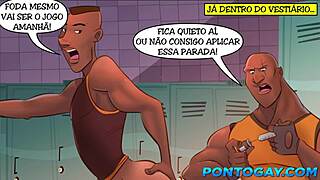 Basketball Stars Fuck with Monster BBC in Locker Room