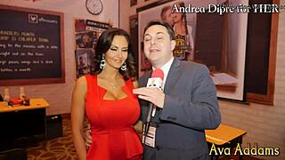 Ava Addams plays with her boobs for Andrea 😍