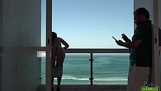 Latina Elisa Sanches Flaunts Big Tits in Public Monster Cock Action